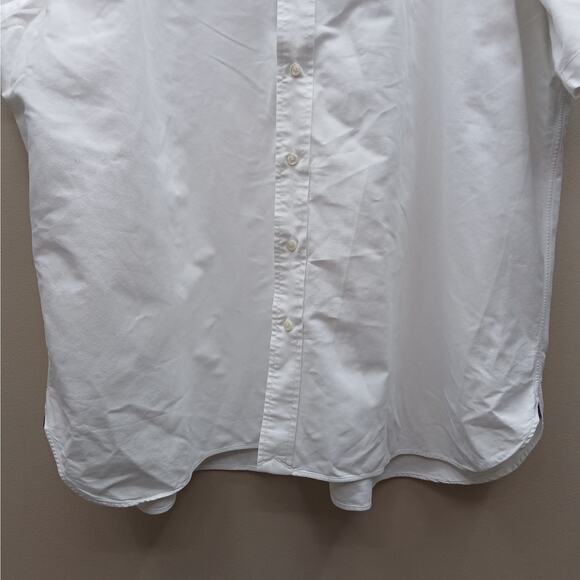 Ralph Lauren Short Sleeve Pony Logo Classic Fit Button Down Shirt White Size 2XB - Picture 3 of 8